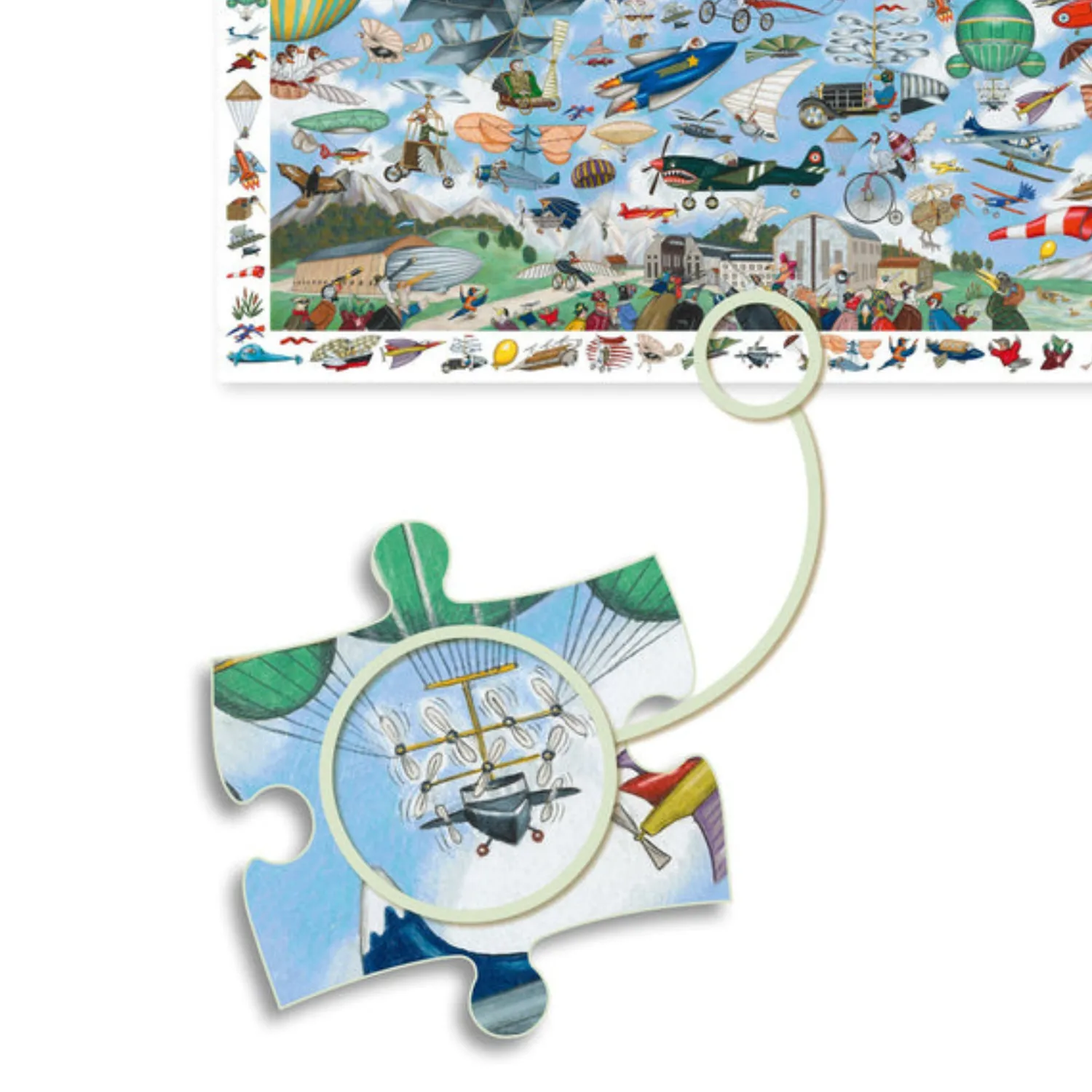 Djeco Face Masks> Observation Aero Club Puzzle 200Pcs