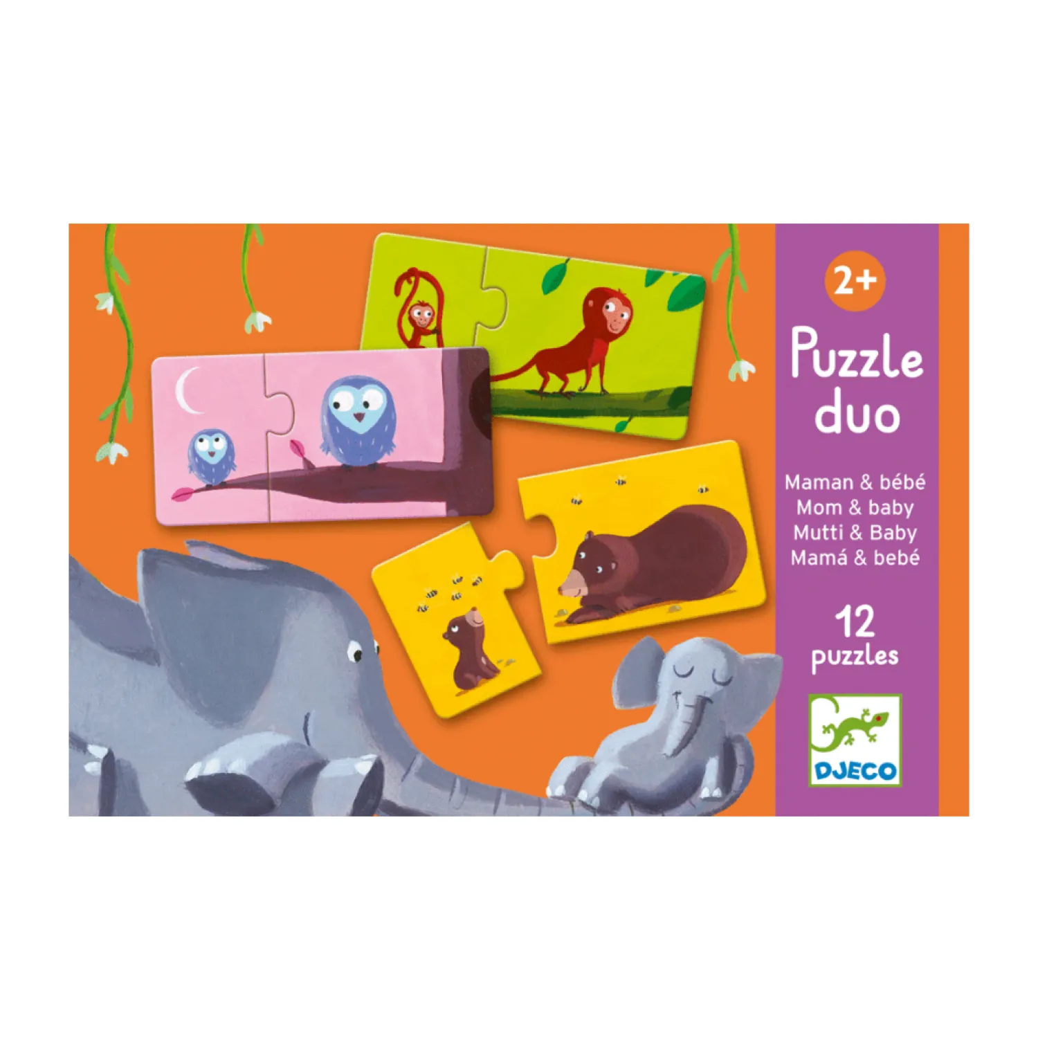 Djeco Face Masks> Puzzle Duo - Mom And Baby