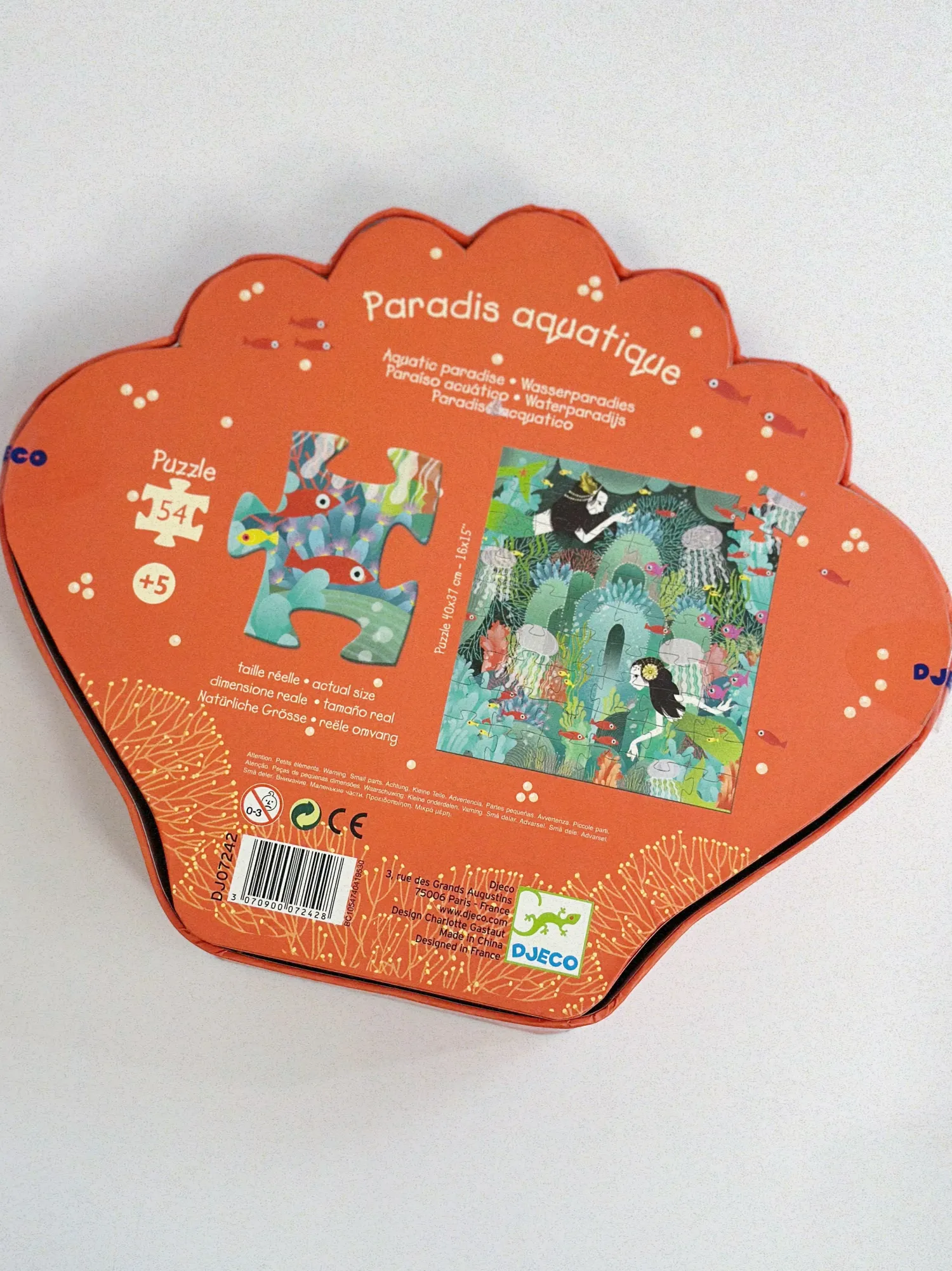 Djeco Face Masks> Silhouette Aquatic Paradise Puzzles