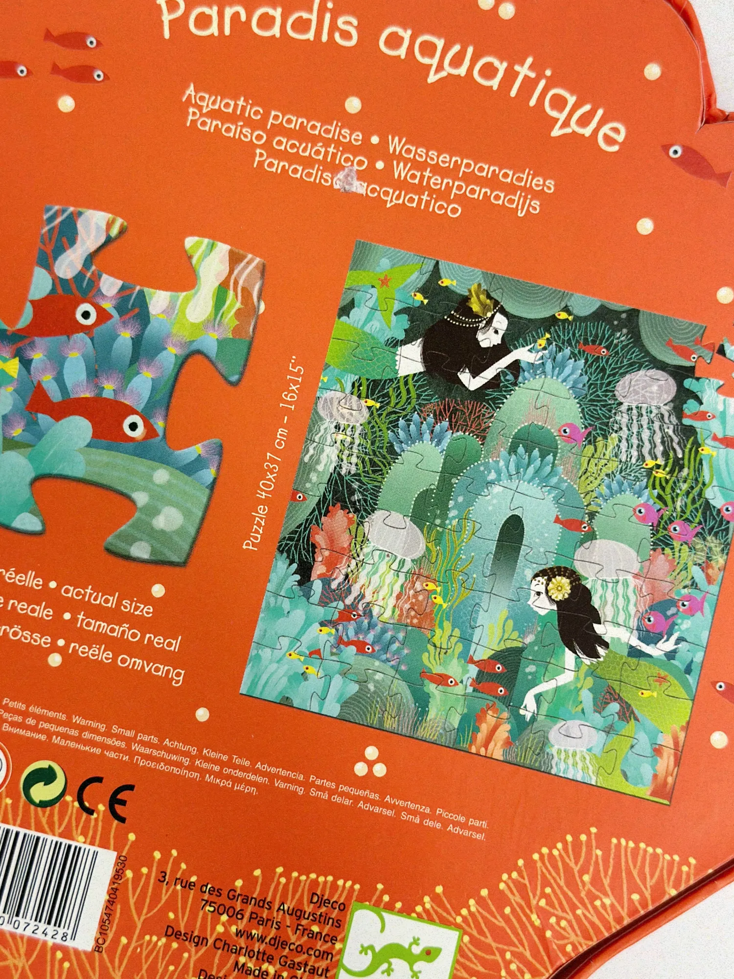 Djeco Face Masks> Silhouette Aquatic Paradise Puzzles