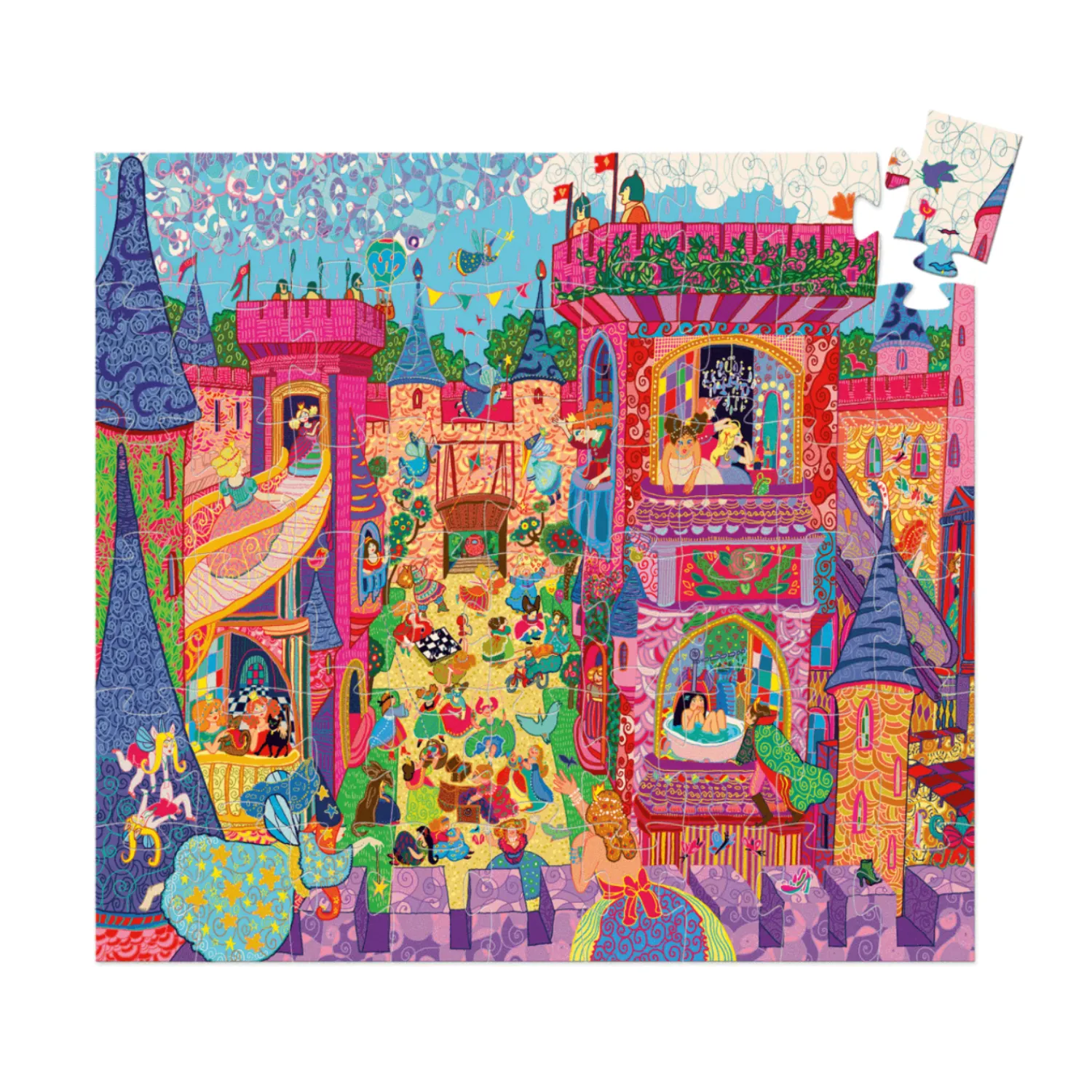Djeco Face Masks> Silhouette The Fairy Castle Puzzles