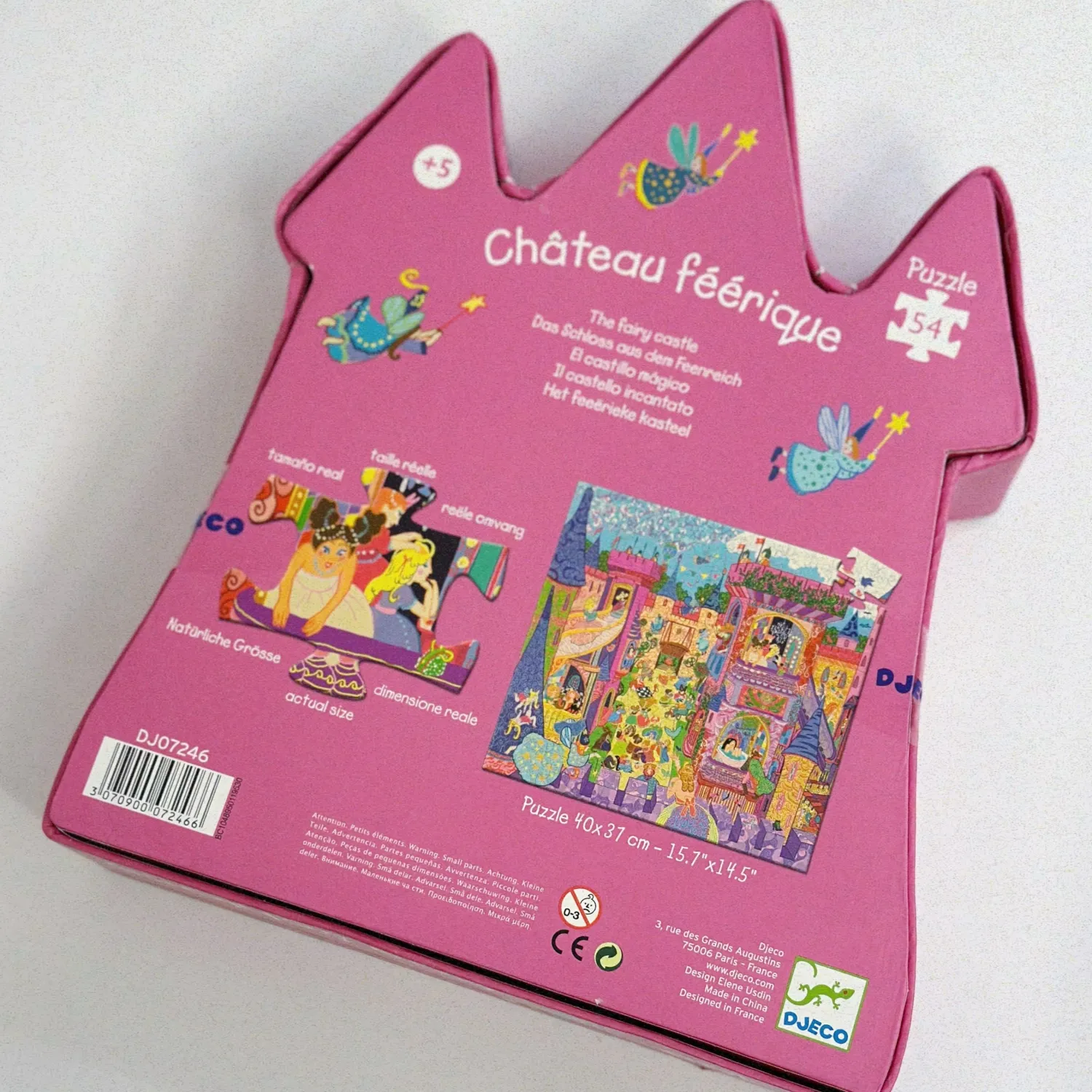 Djeco Face Masks> Silhouette The Fairy Castle Puzzles