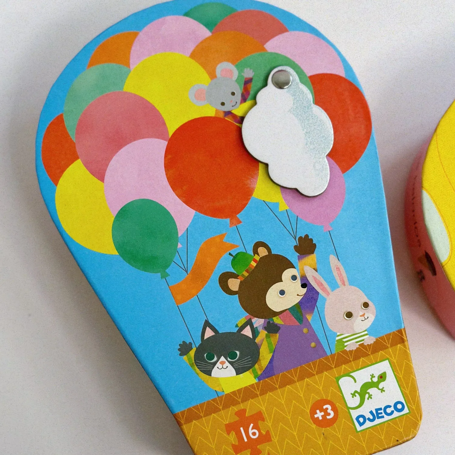 Djeco Face Masks> The Hot Air Balloon 16Pc Silhouette Jigsaw Puzzle