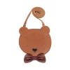 Donsje Face Masks> Britta Exclusive Purse | Winter Bear | Cognac Classic Leather