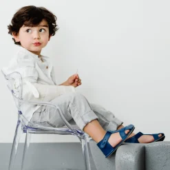 ili + charlie Shoes> T-Strap Sandals Navy* Final Sale