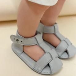 ili + charlie Shoes> T-Strap Sandals Grey* Final Sale