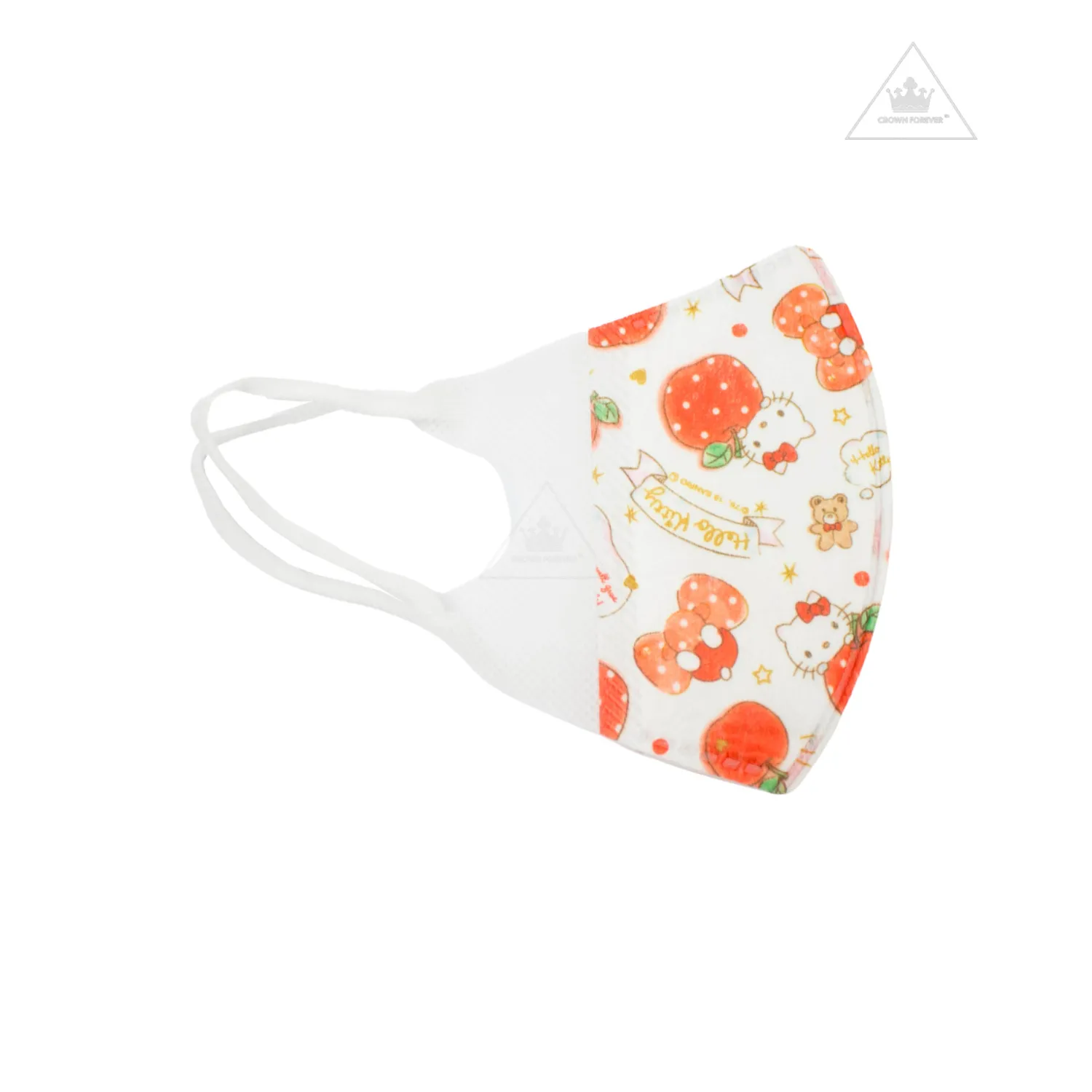 Crown Forever T Shirts>Kids Face Mask Hello Kitty Pink|Red