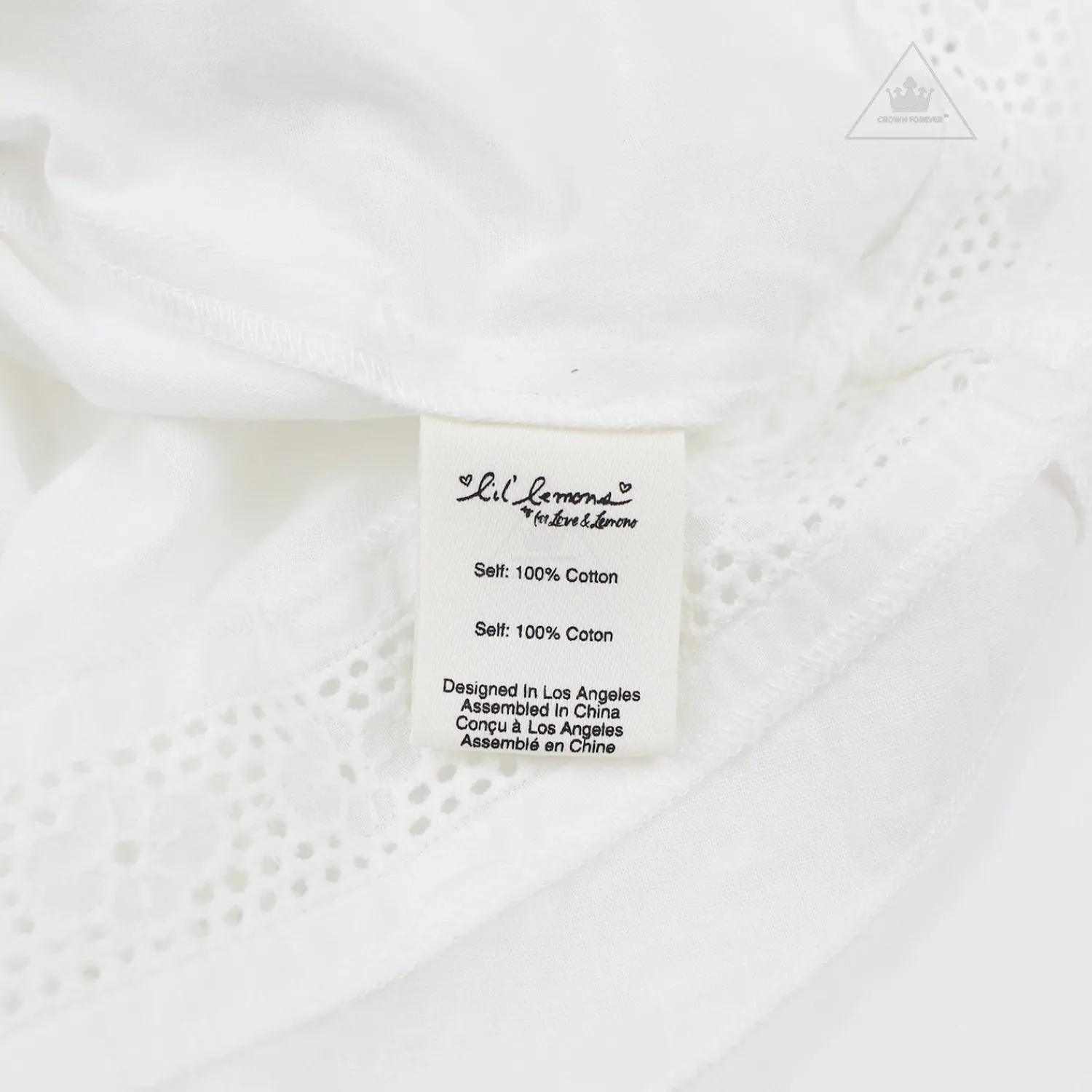 Lil Lemons By For Love And Lemons Skirts>Lil Lemons Lacey Summer Blouse