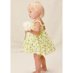 Lil Lemons By For Love And Lemons Overalls & Jumpsuits>Lil Lemons Sunshine Smocked Dress Yellow