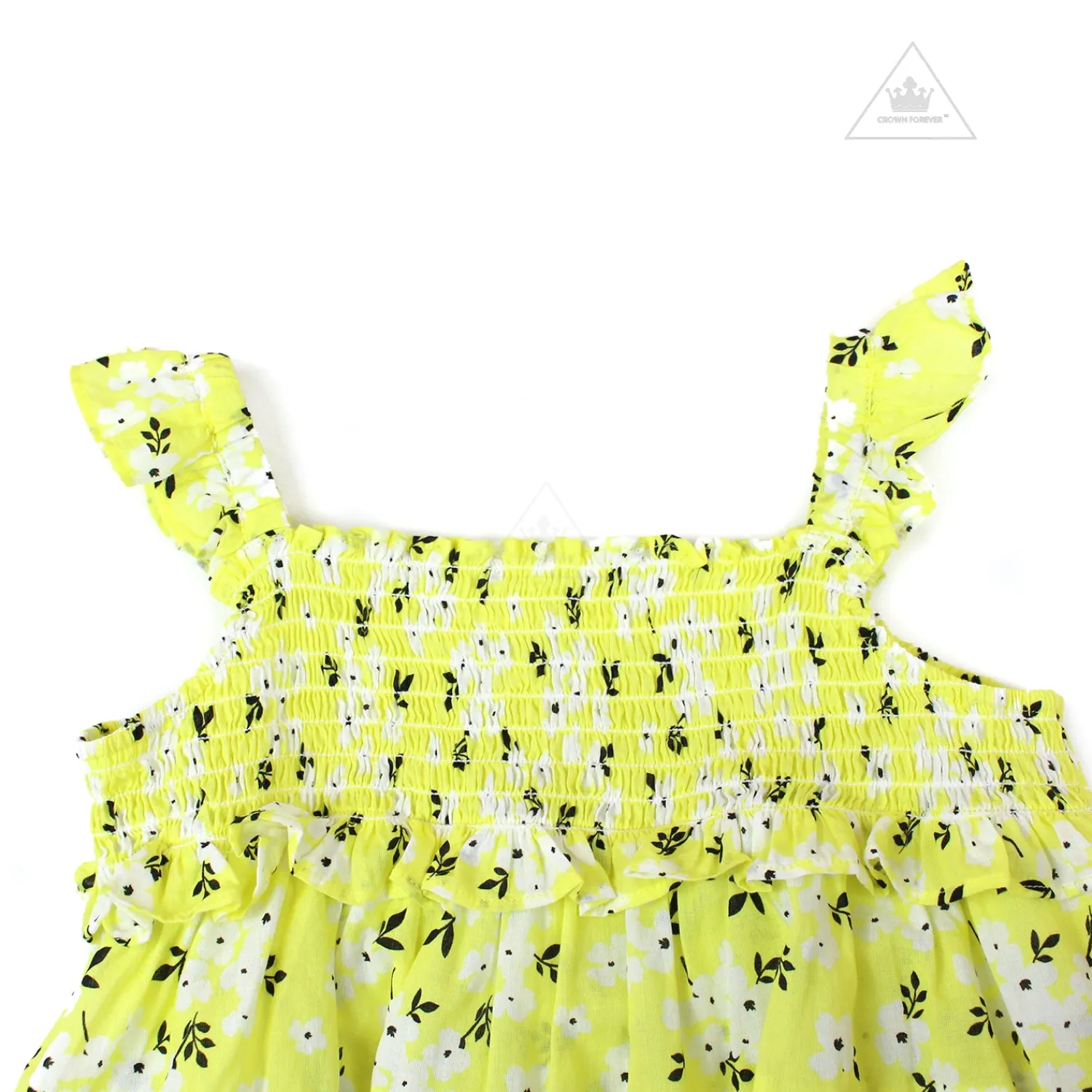 Lil Lemons By For Love And Lemons Overalls & Jumpsuits>Lil Lemons Sunshine Smocked Dress Yellow