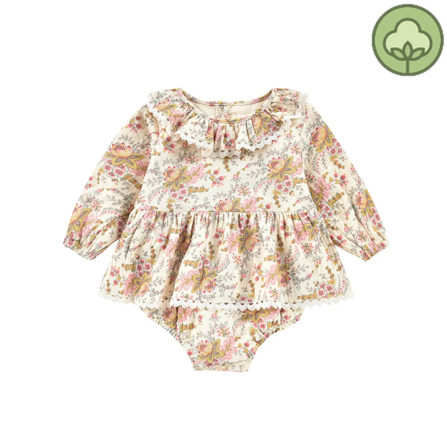 Louise Misha Rompers> Ghilena Rompers Cream French Flowers