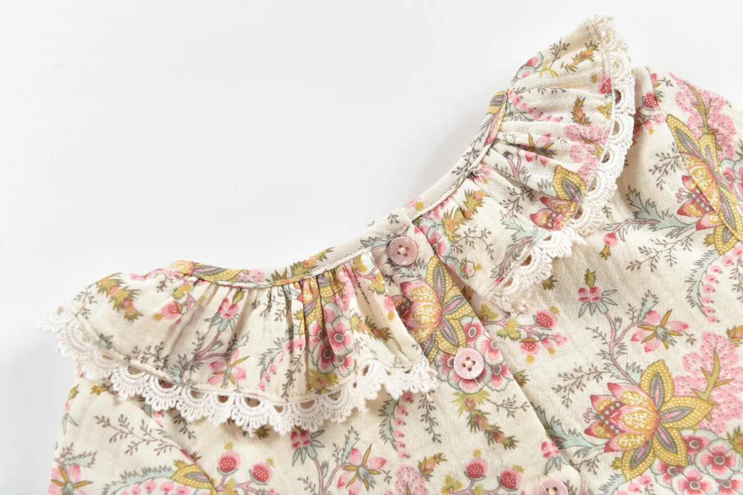 Louise Misha Rompers> Ghilena Rompers Cream French Flowers