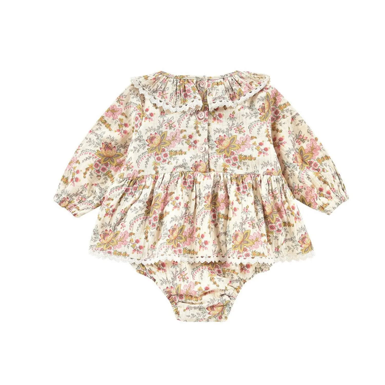 Louise Misha Rompers> Ghilena Rompers Cream French Flowers