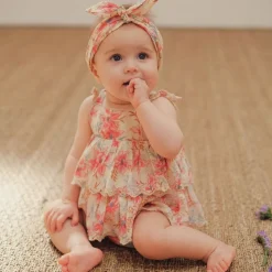 Louise Misha Rompers> Salome Romper Raspberry Flowers