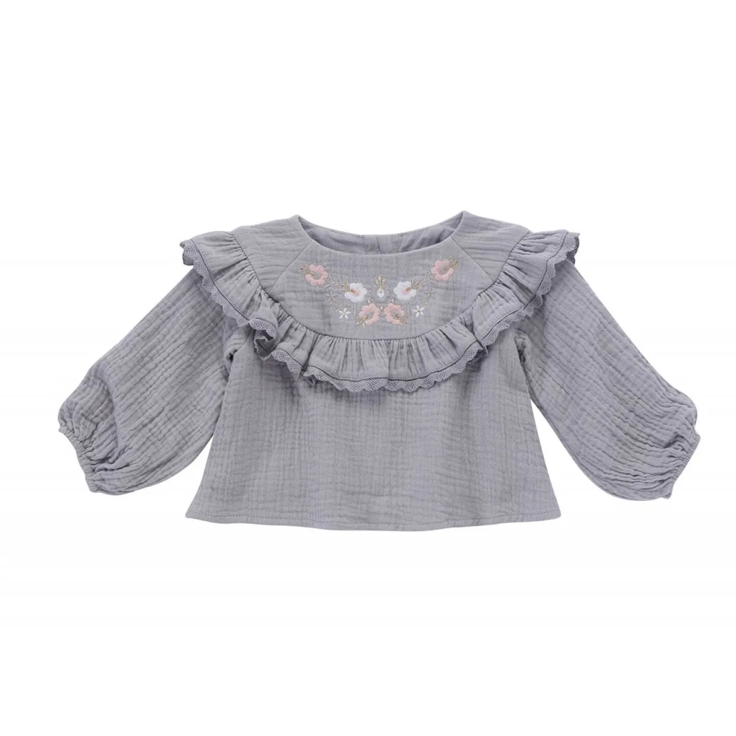 Louise Misha Skirts> Top Nagyka Light Grey Blouse
