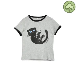 Mini Rodini Long Sleeve T Shirts> Baby Cat T-Shirt Grey Melange