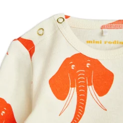 Mini Rodini Onesies> Baby Elephants Body