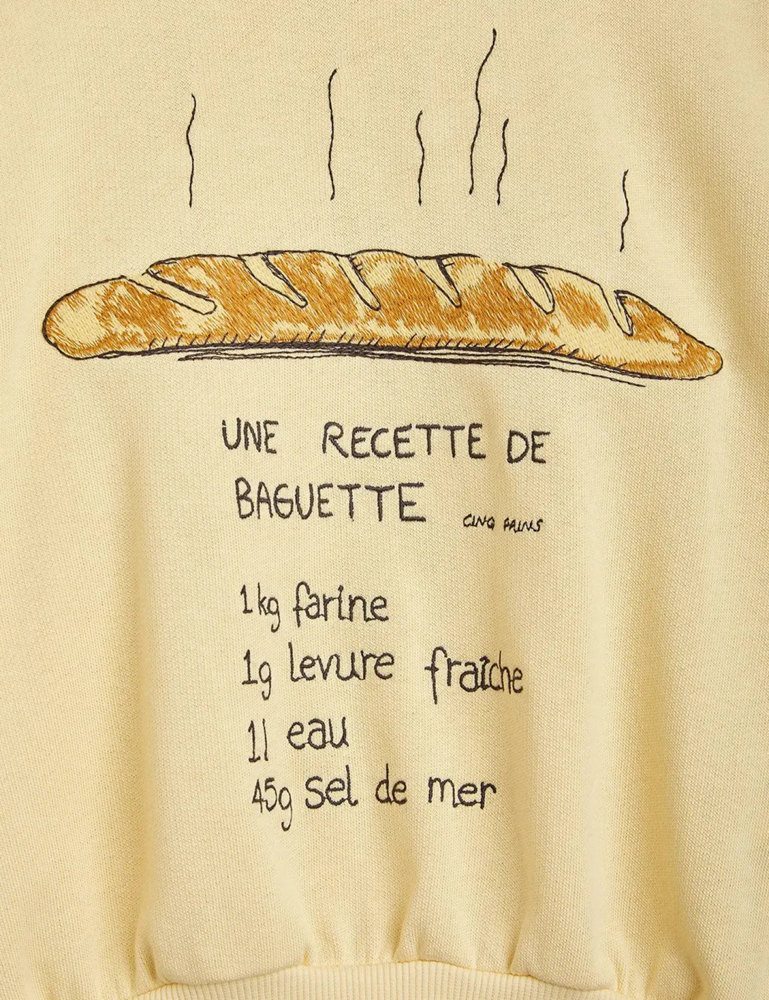 Mini Rodini Overalls & Jumpsuits> Baguette Embroidered Collar Sweatshirt