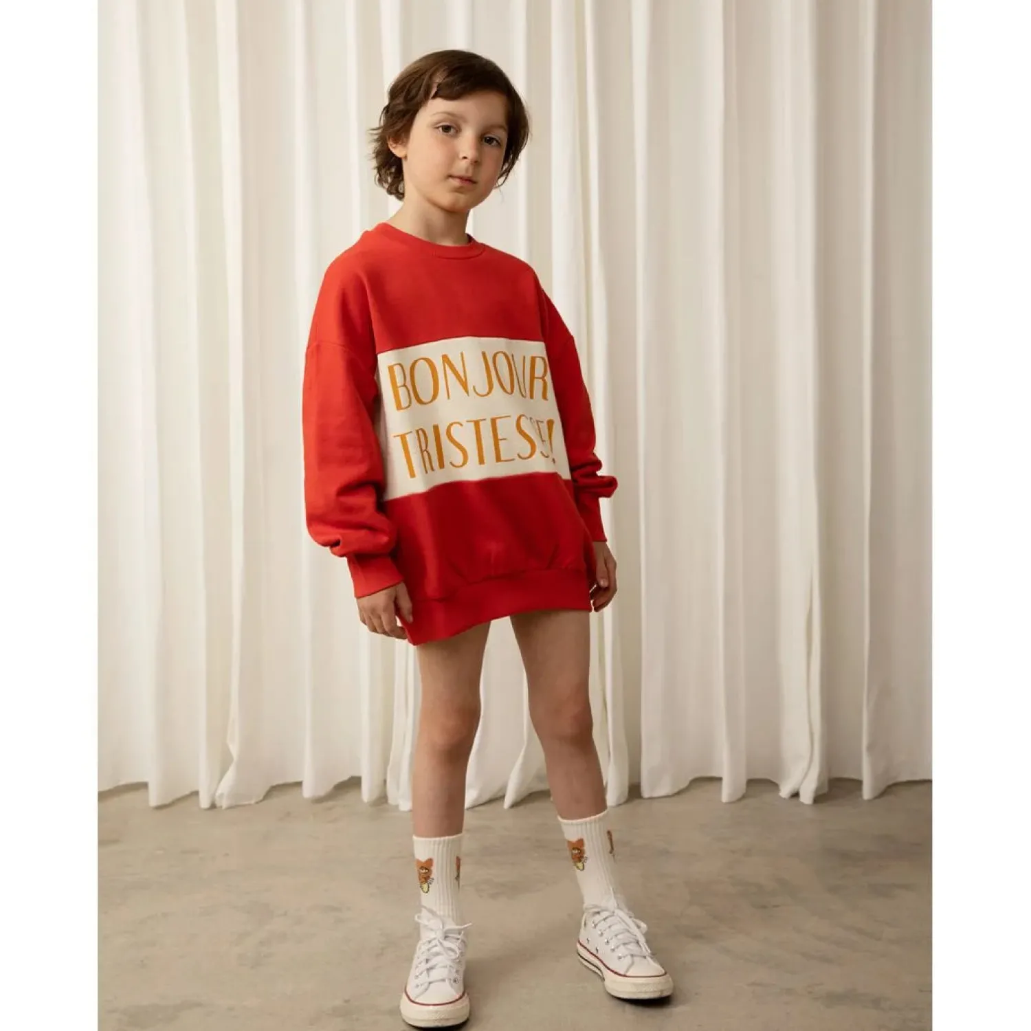 Mini Rodini Sweatshirts> Bonjour Tristesse Sp Sweatshirt