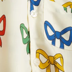 Mini Rodini Shirts> Bow Aop Woven Shirt
