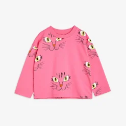 Mini Rodini Blouses> Cat Face Aop Ls Tee