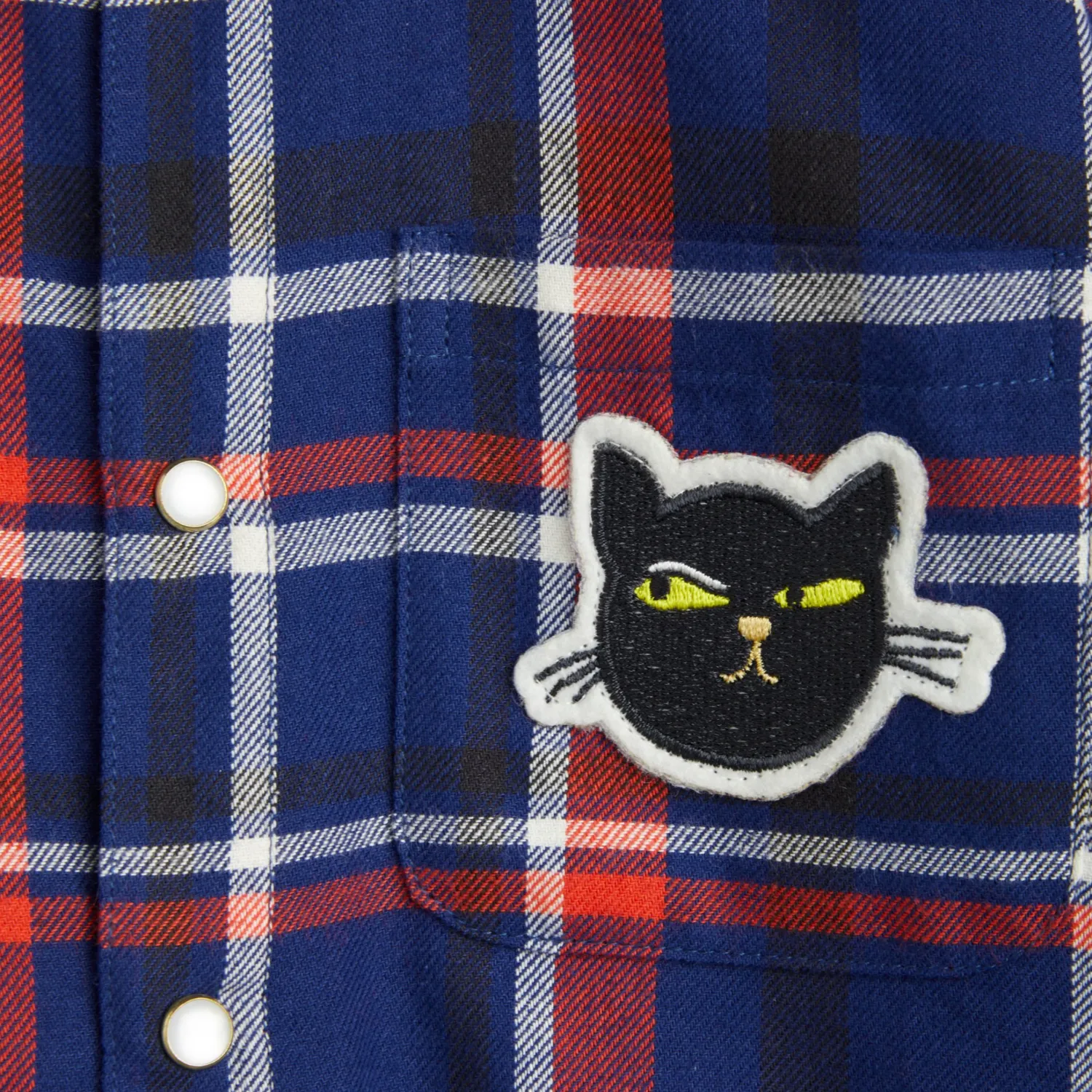 Mini Rodini Shirts> Check Woven Flannel Shirt
