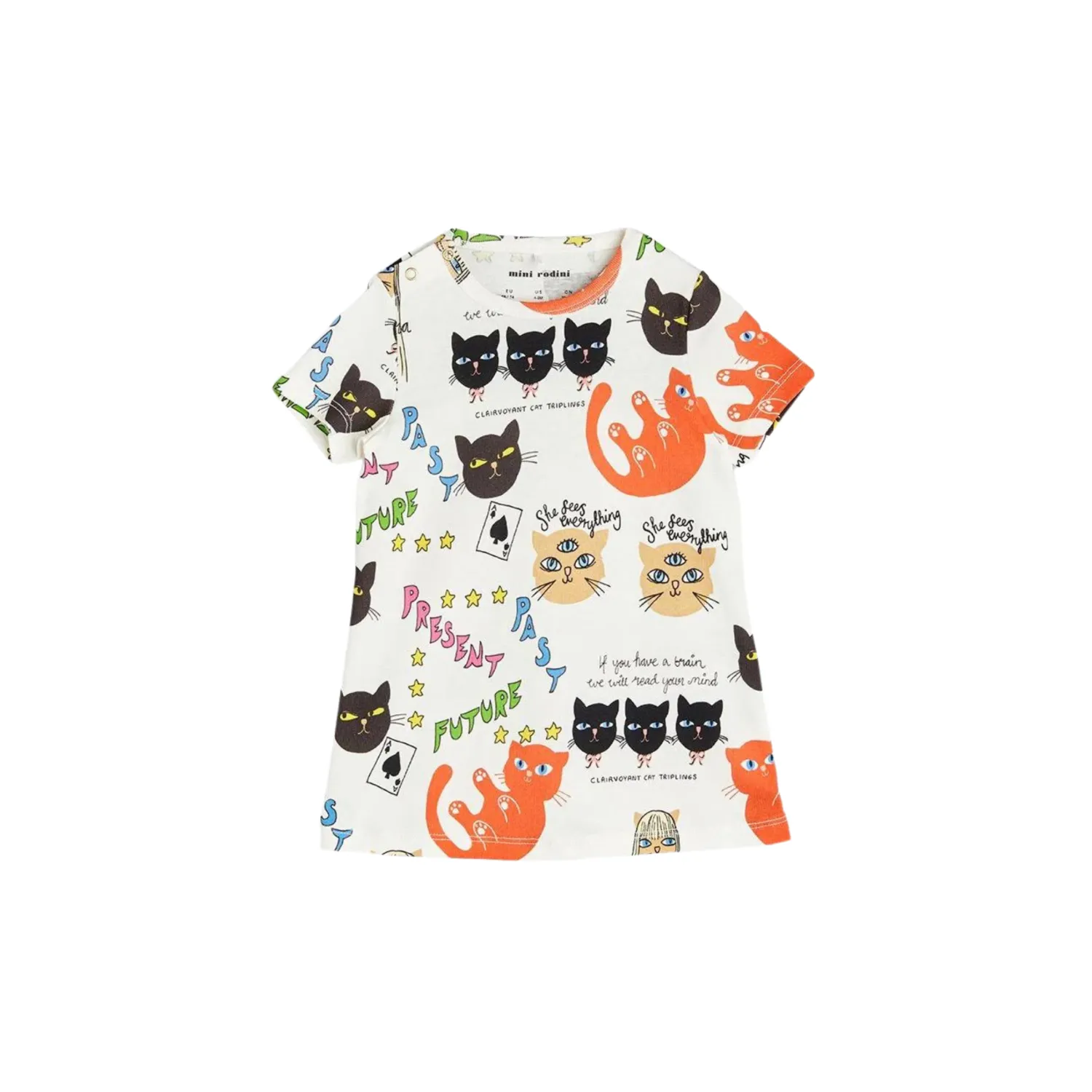 Mini Rodini Overalls & Jumpsuits> Clairvoyant Cats Dress