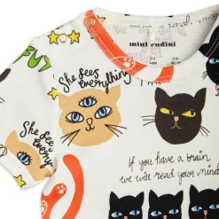 Mini Rodini Onesies> Clairvoyant Cats Body