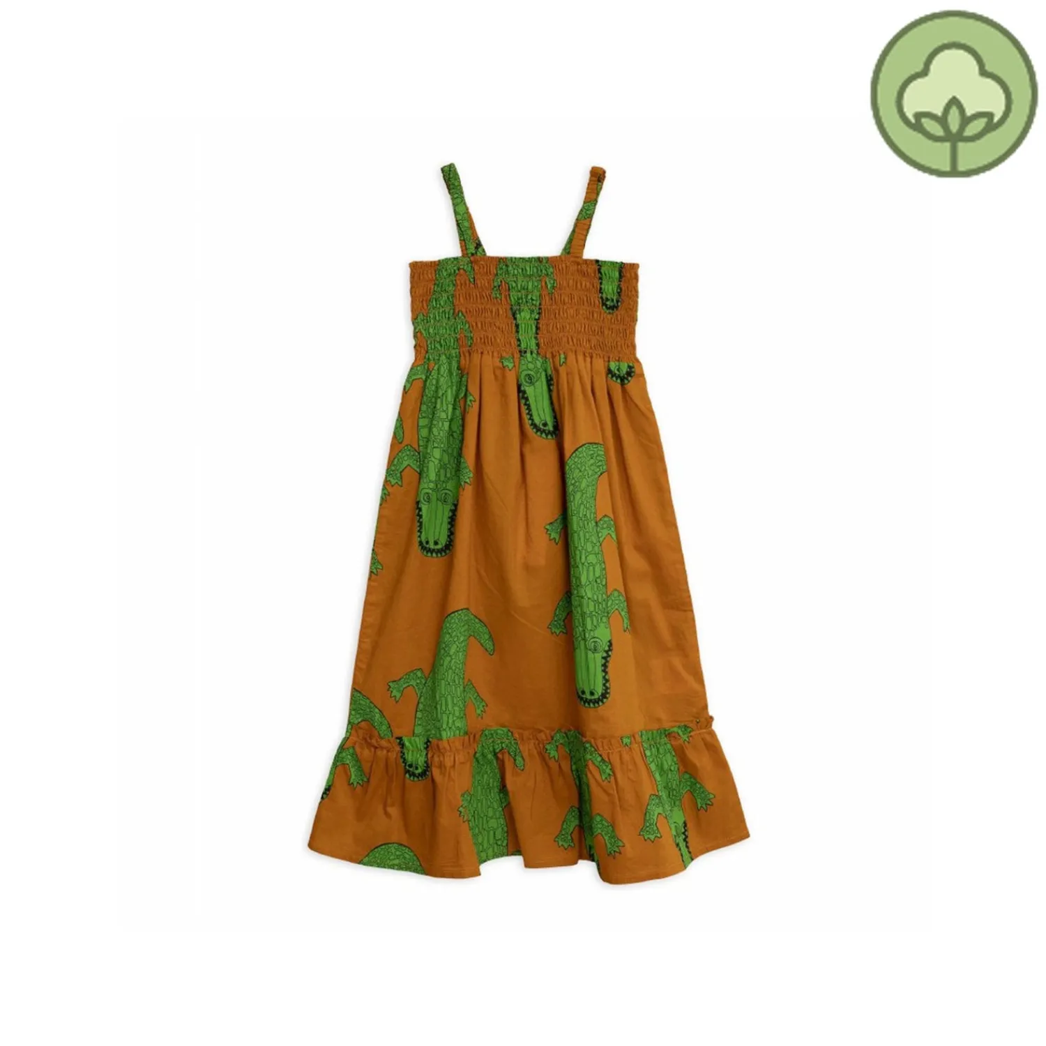 Mini Rodini Overalls & Jumpsuits> Crocco Smock Dress Brown