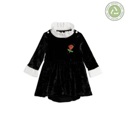Mini Rodini Onesies> Crushed Velour Body With Skirt