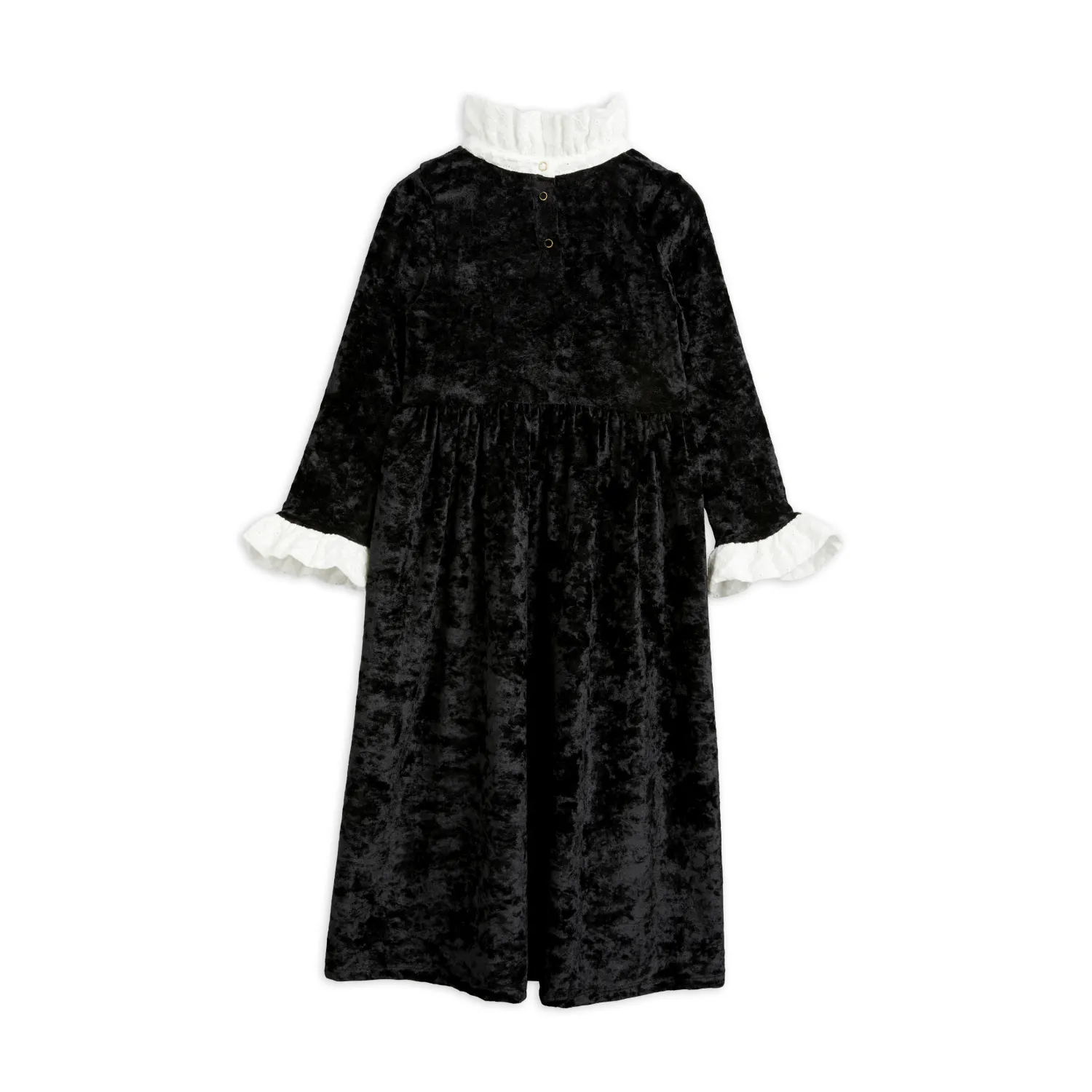Mini Rodini Overalls & Jumpsuits> Crushed Velour Long Sleeve Dress