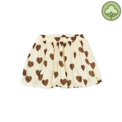 Mini Rodini Dresses> Hearts Ballon Skirt Offwhite