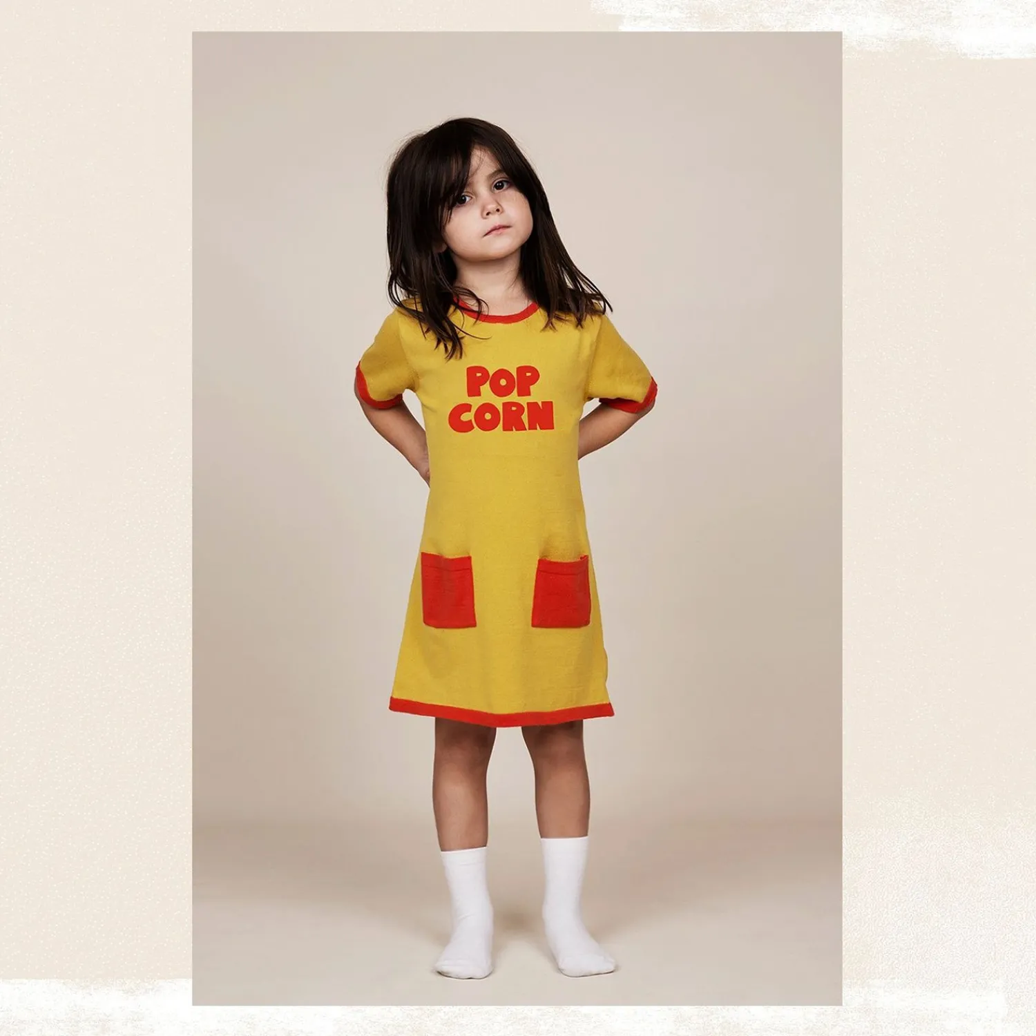 Mini Rodini Overalls & Jumpsuits> Knitted Pop Corn Dress * Final Sale