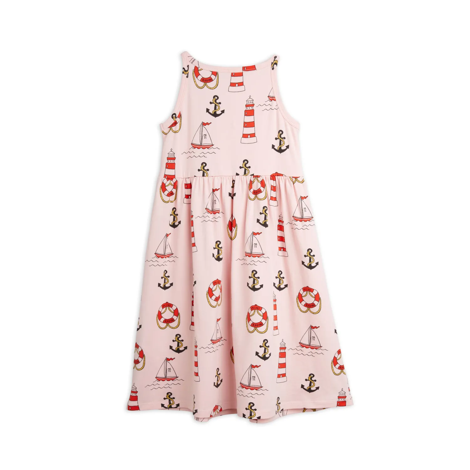 Mini Rodini Overalls & Jumpsuits> Lighthouse Aop Tank Dress