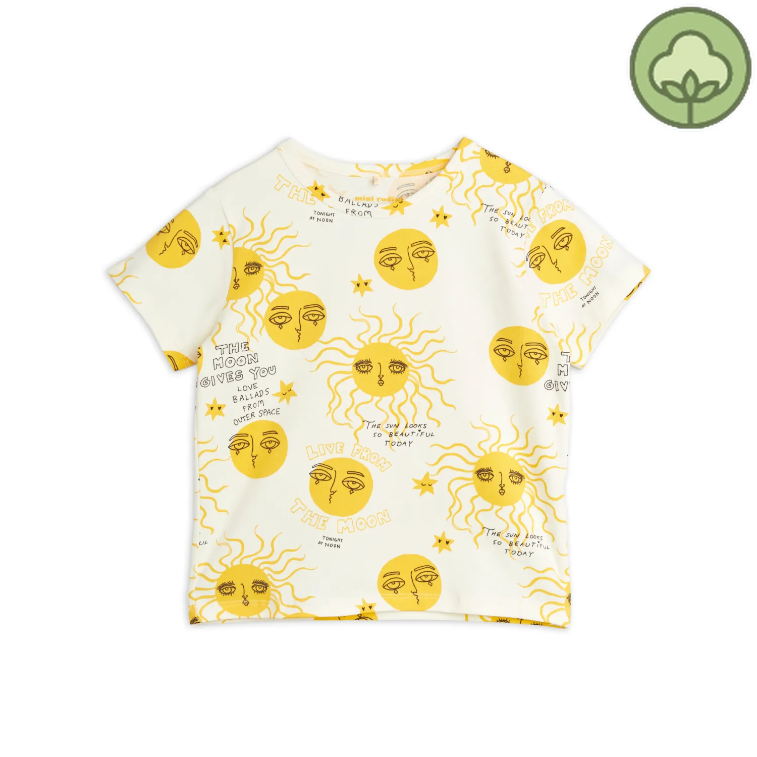 Mini Rodini Long Sleeve T Shirts> Moon And Sun T-Shirt