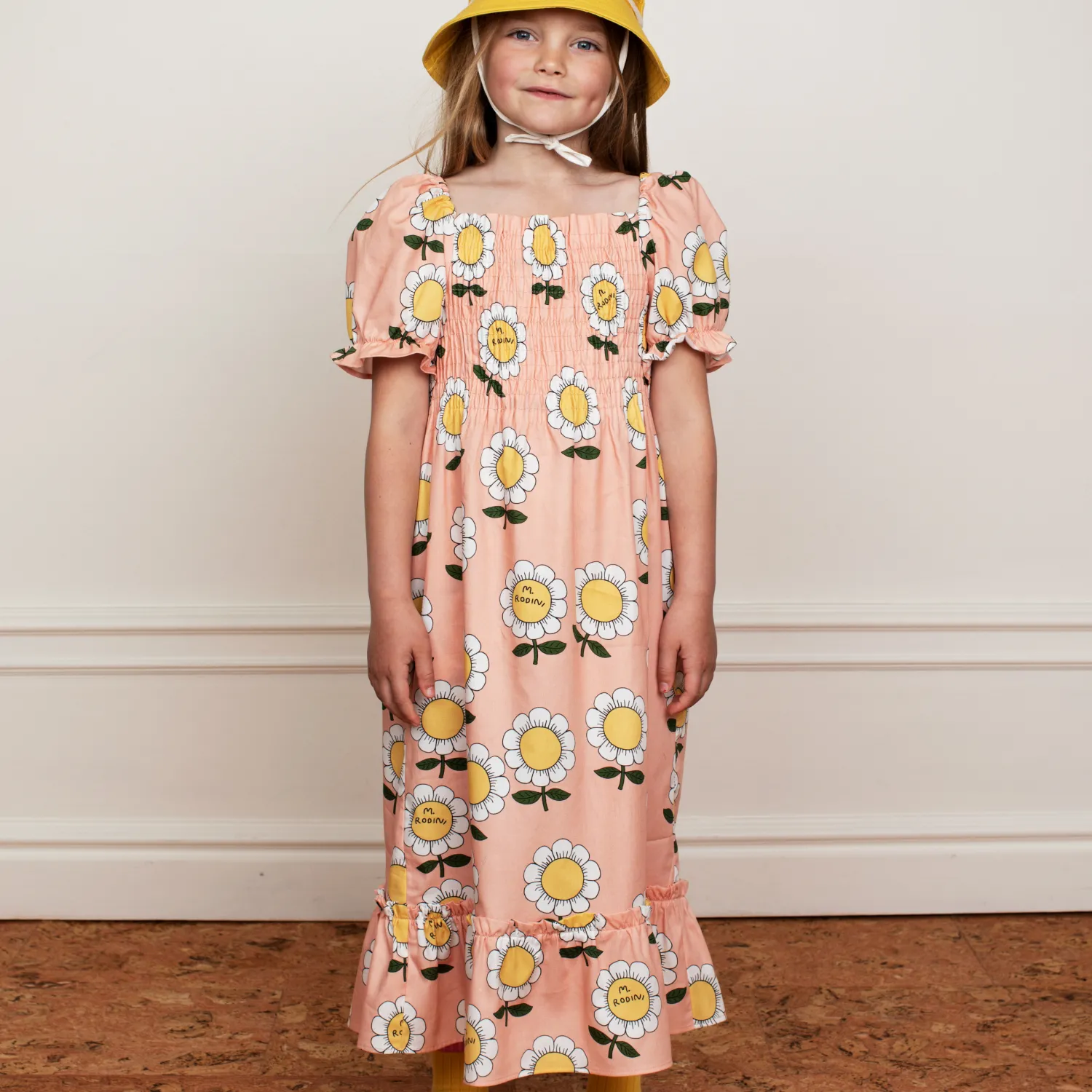 Mini Rodini Overalls & Jumpsuits> Mr Flower Woven Short Sleeve Dress
