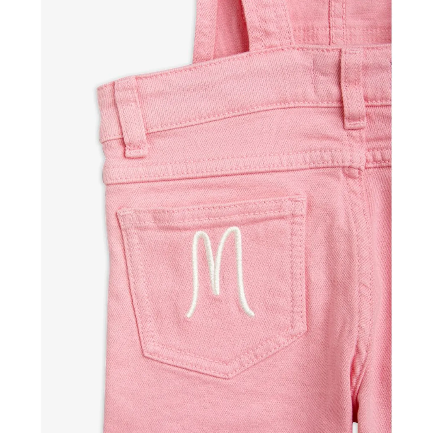 Mini Rodini Sweatshirts> Nessie Dungarees Pink Overall