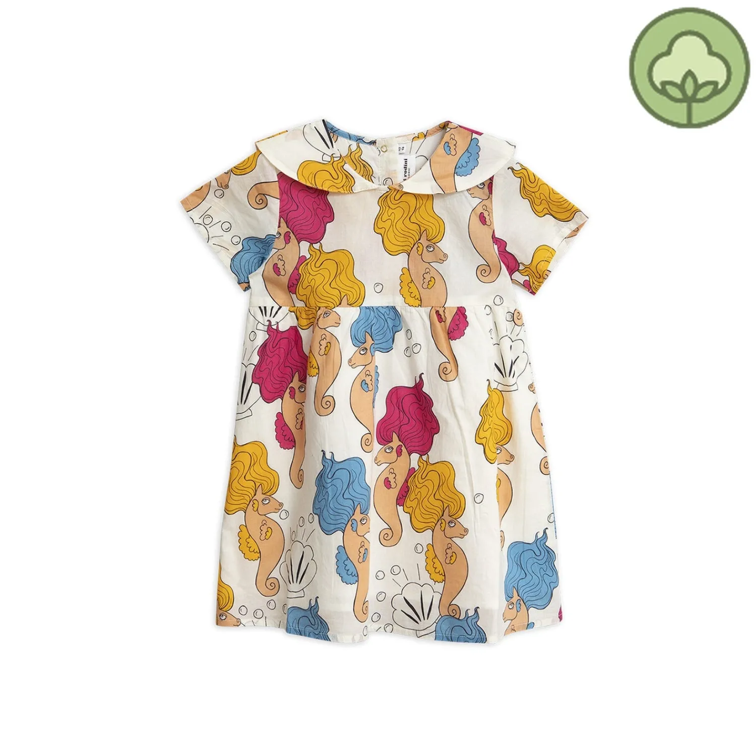 Mini Rodini Overalls & Jumpsuits> Seahorse Sailor Dress Offwhite * Final Sale