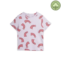 Mini Rodini Long Sleeve T Shirts> Shooting Star Ribbed T-Shirt