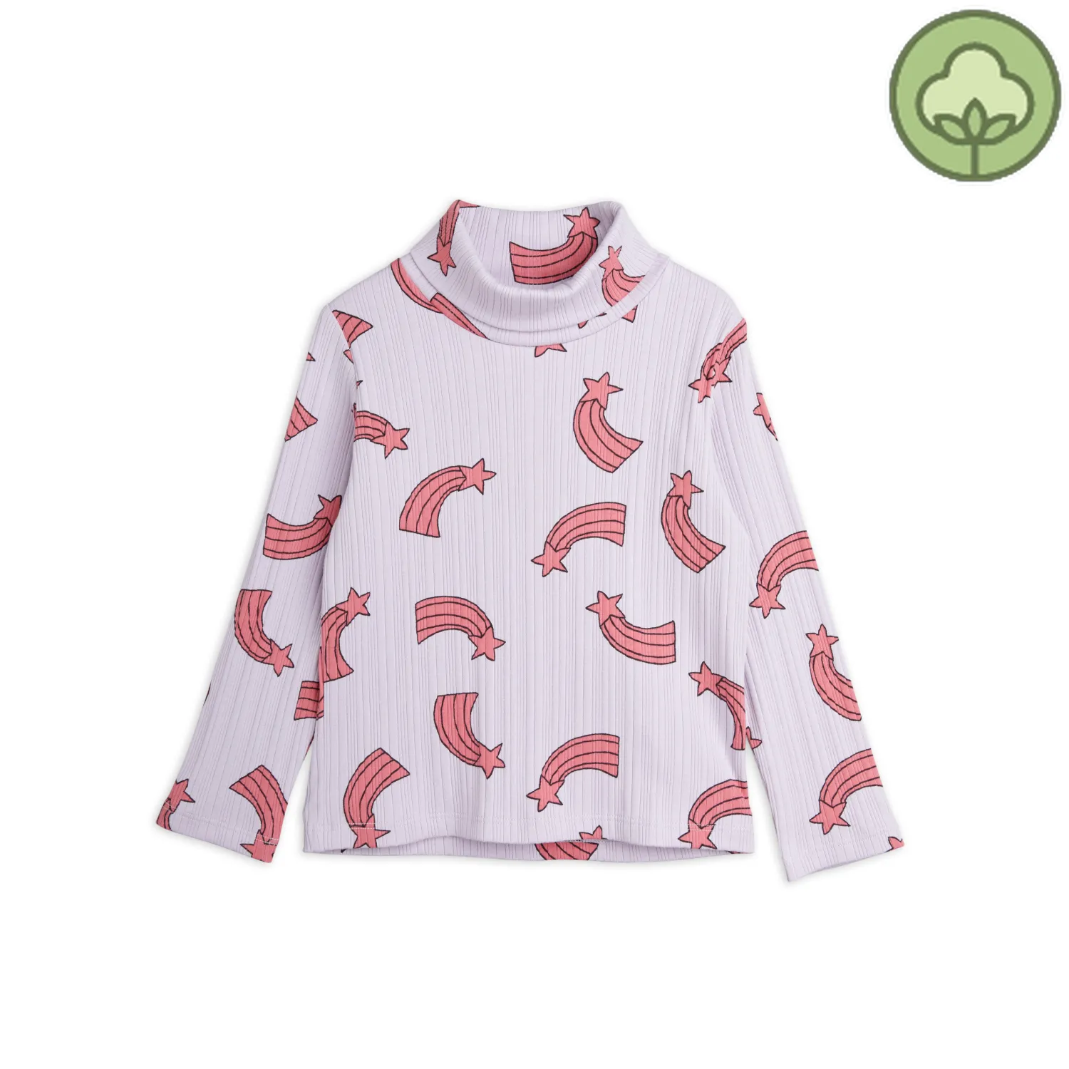 Mini Rodini Blouses> Shooting Star Ribbed Turtleneck