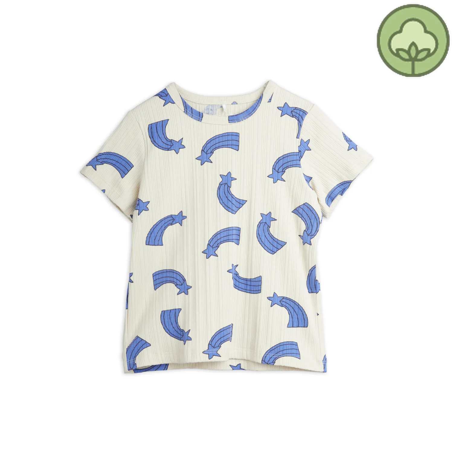 Mini Rodini Long Sleeve T Shirts> Shooting Star Ribbed T-Shirt