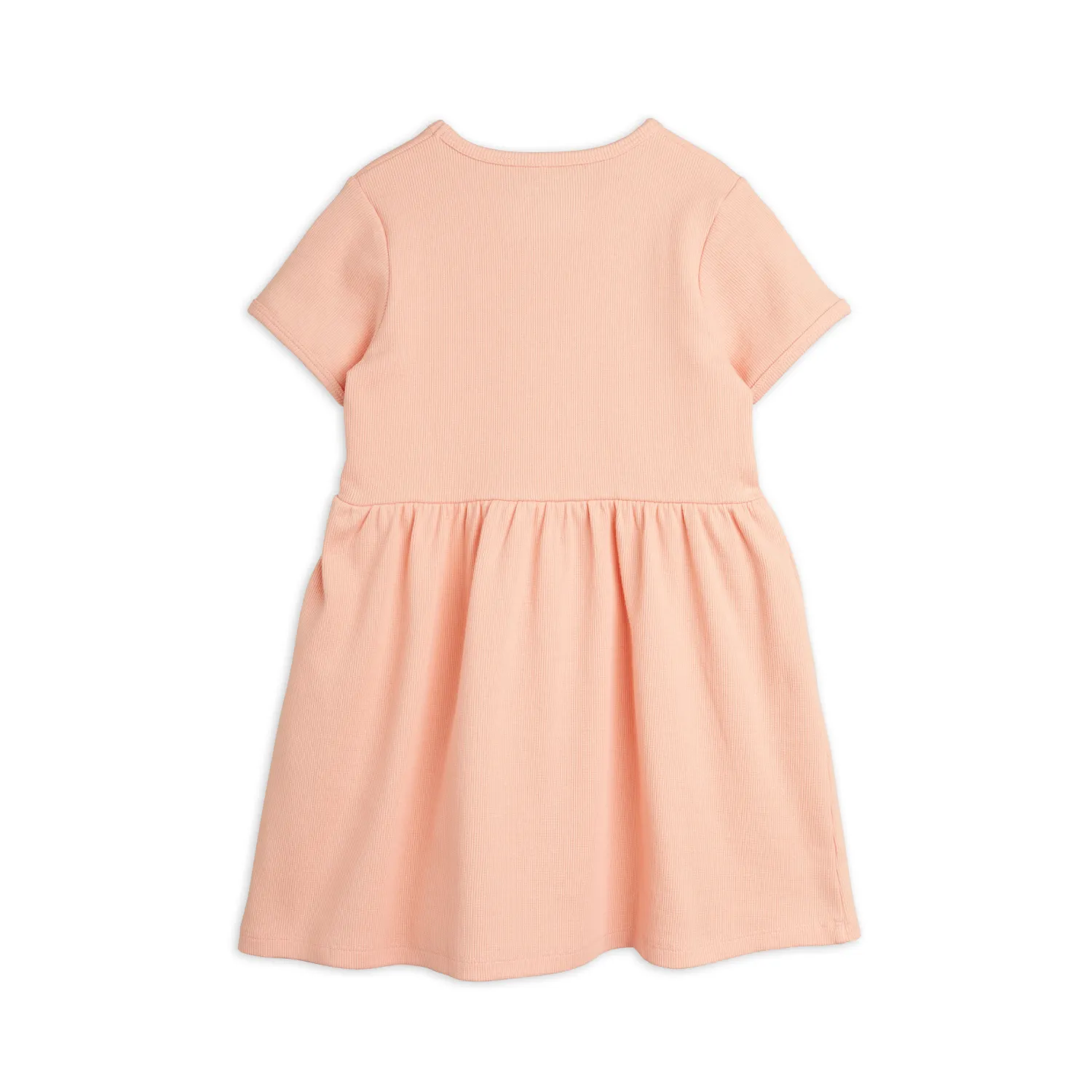 Mini Rodini Overalls & Jumpsuits> Solid Rib Short Sleeve Dress