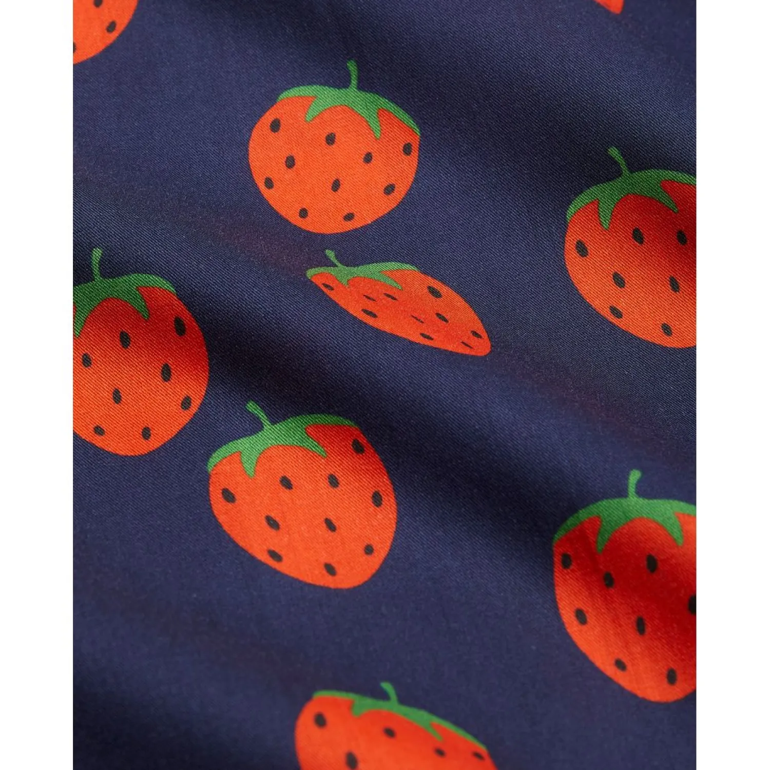Mini Rodini Overalls & Jumpsuits> Strawberries Woven Puff Sleeve Dress