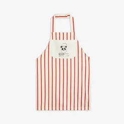 Mini Rodini Face Masks> Stripe Panda Chef Woven Apron
