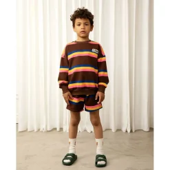 Mini Rodini Shorts> Stripe Sweatshorts