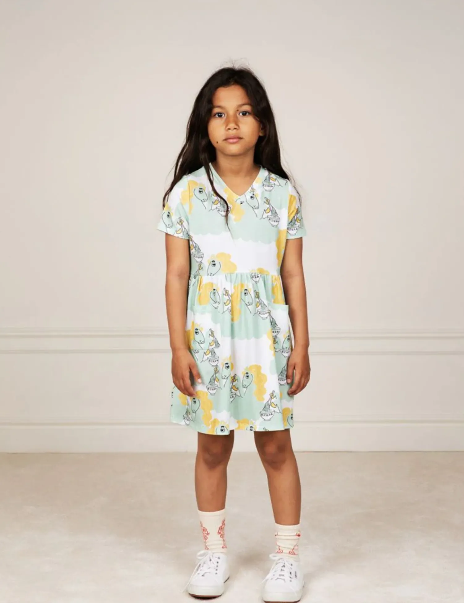 Mini Rodini Overalls & Jumpsuits> Unicorn Noodles Organic Dress