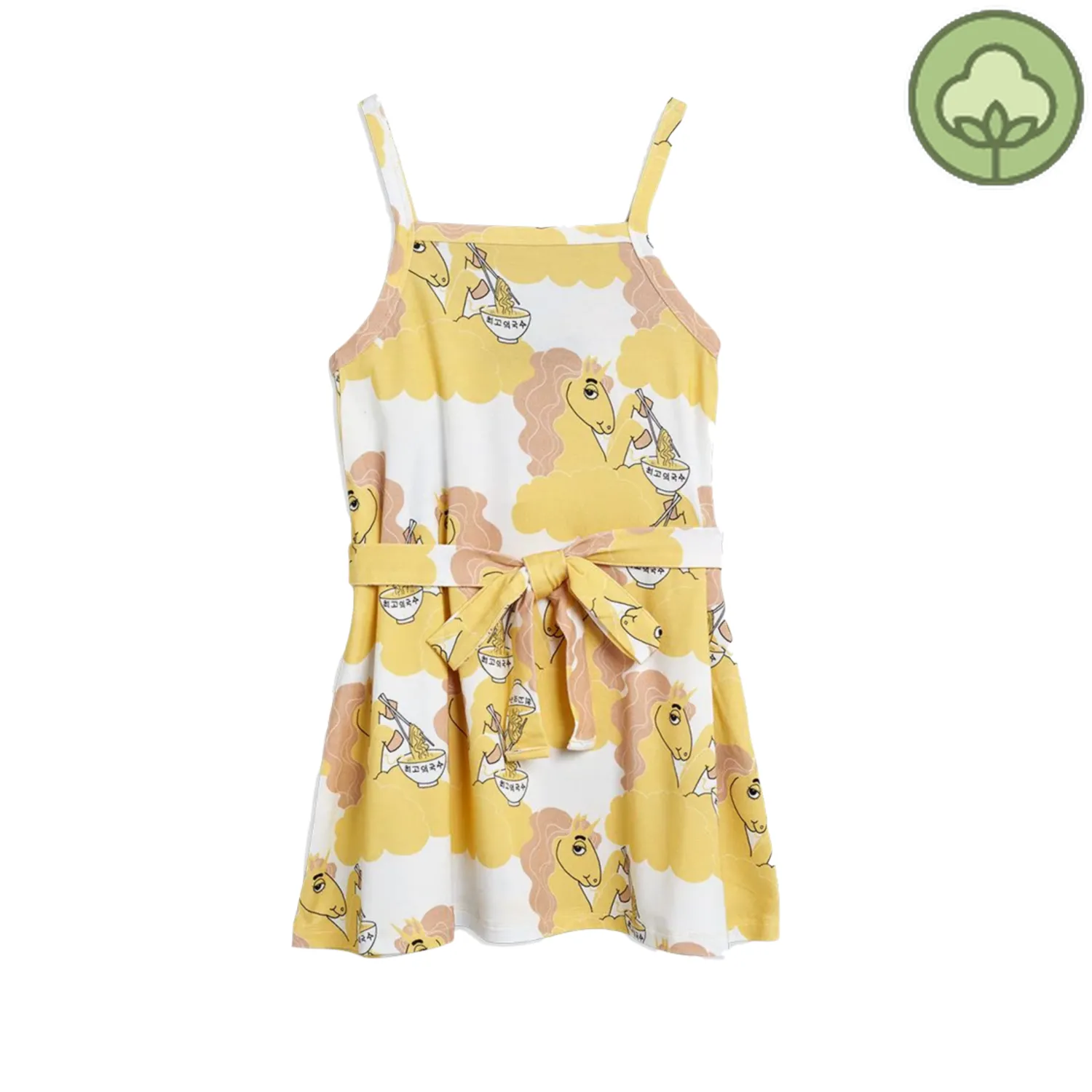 Mini Rodini Overalls & Jumpsuits> Unicorn Noodles Organic Tank Dress