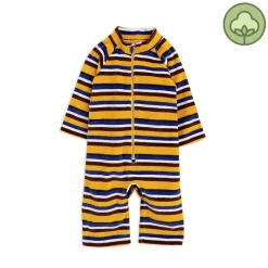 Mini Rodini Overalls> Velour Stripe Onesie * Final Sale