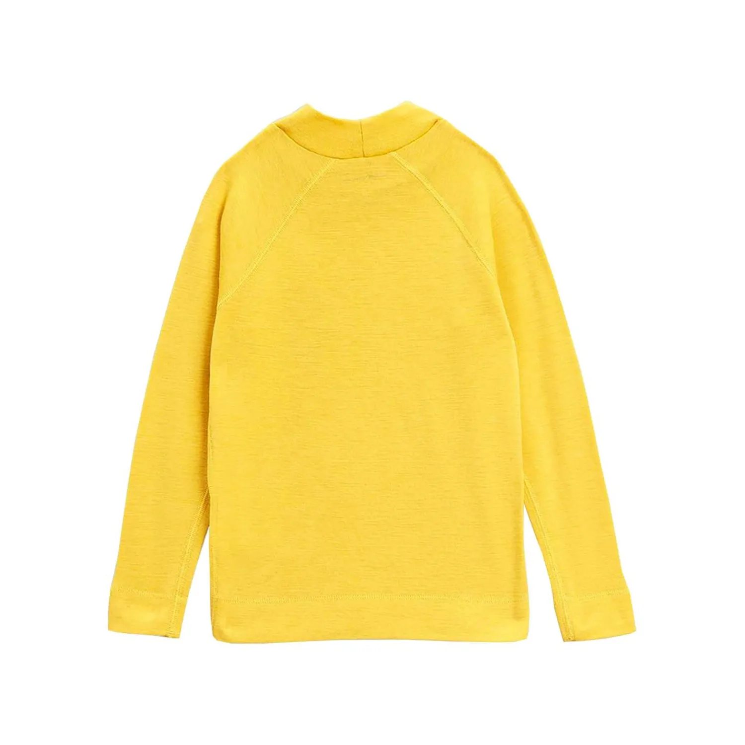 Mini Rodini Blouses> Viola Kids Wool Long Sleeve T Shirt Yellow