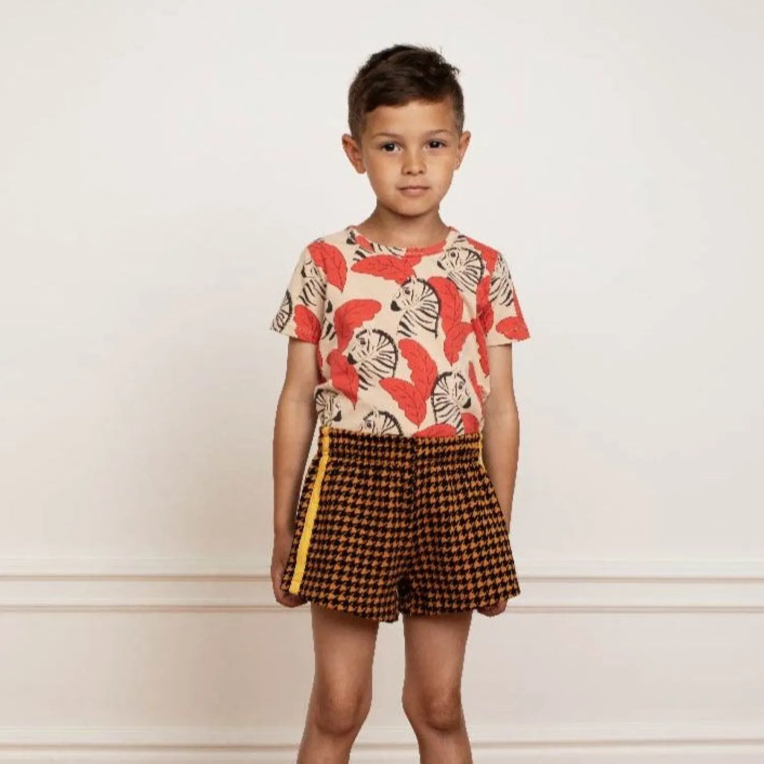 Mini Rodini T Shirts> Zebras Short Sleeve T Shirt